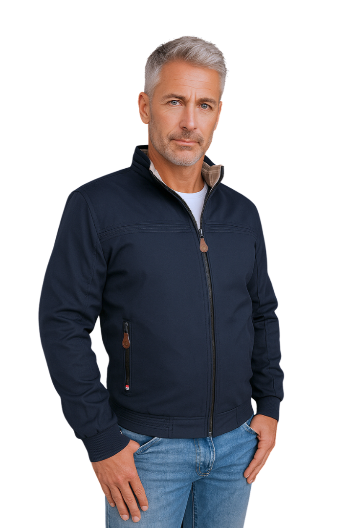 chaqueta de dril doble faz