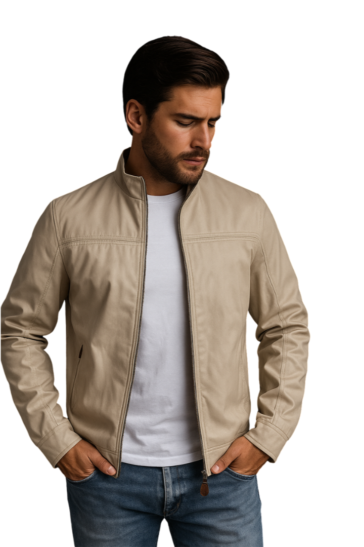 chaqueta de dril doble faz