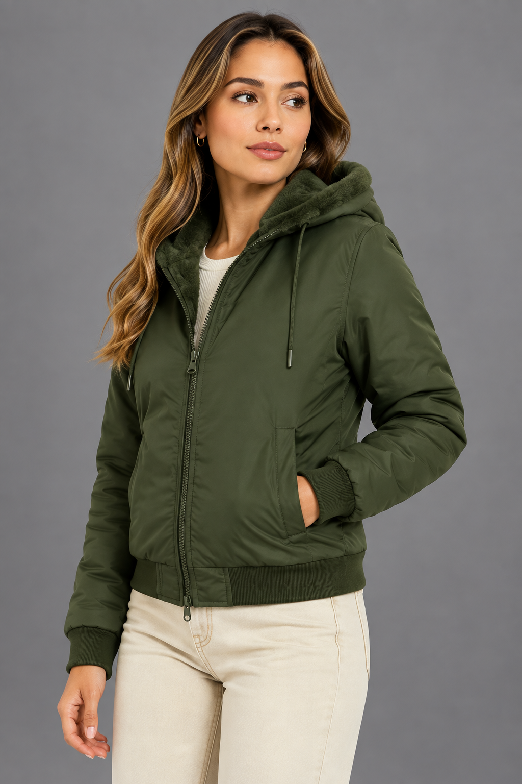 chaqueta doble faz