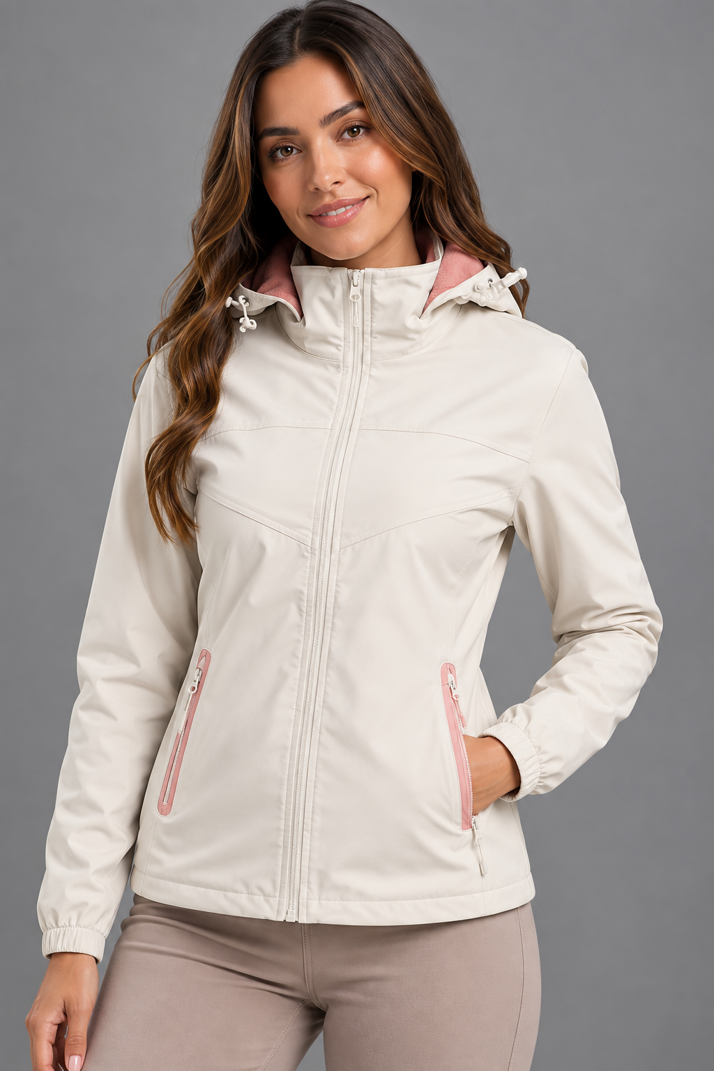chaqueta doble faz mujer
