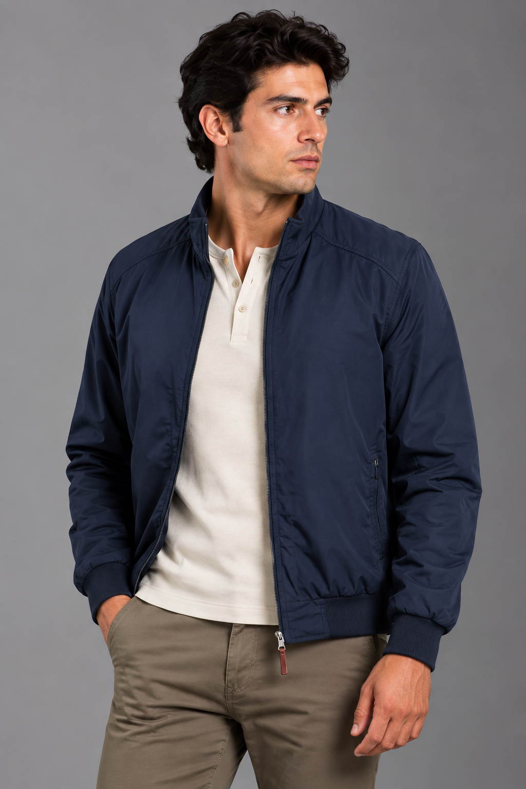 chaqueta dril hombre