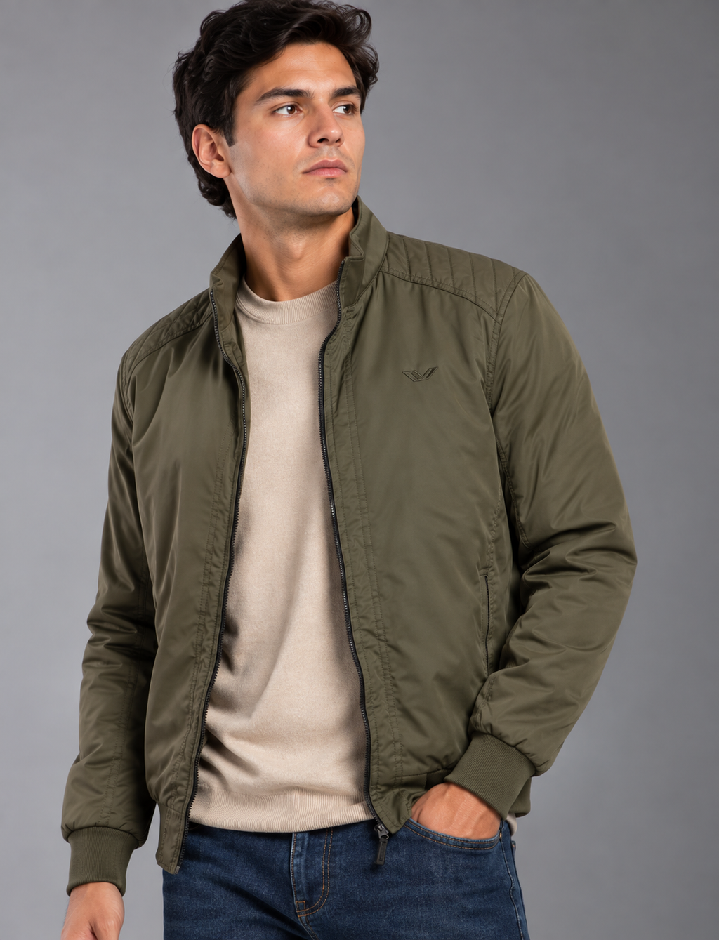 chaqueta dril hombre