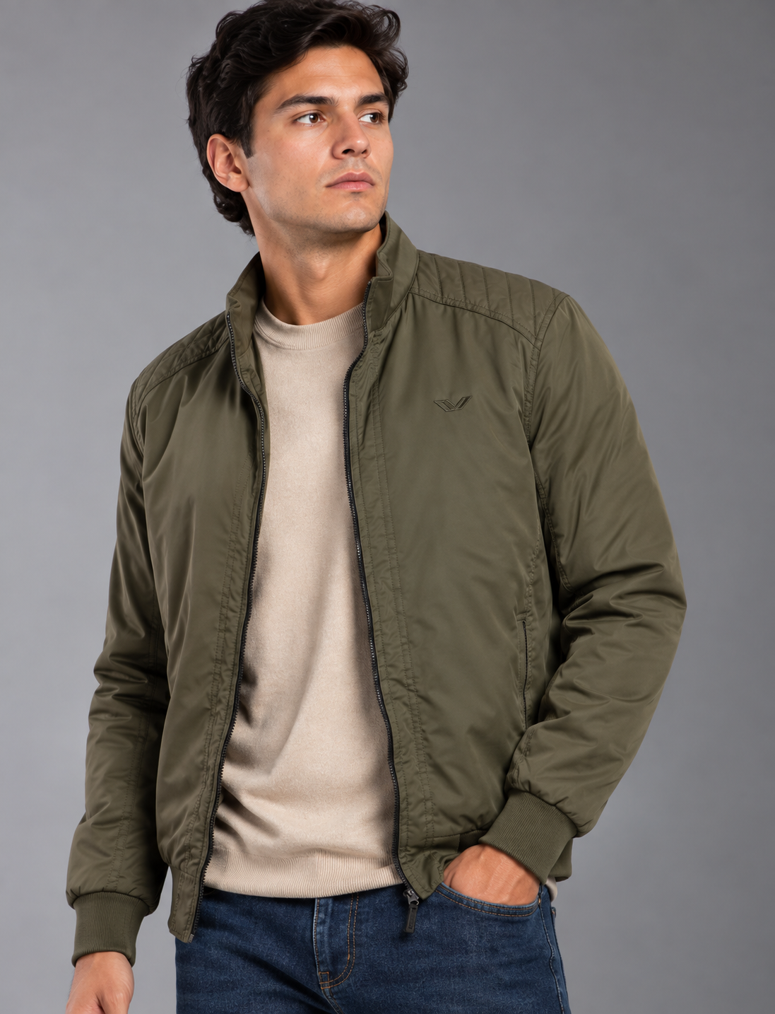 chaqueta dril hombre