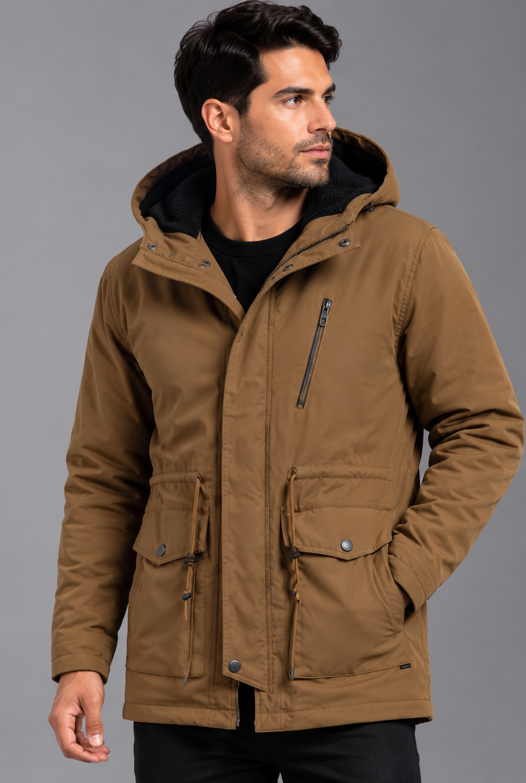 chaqueta parka para hombre