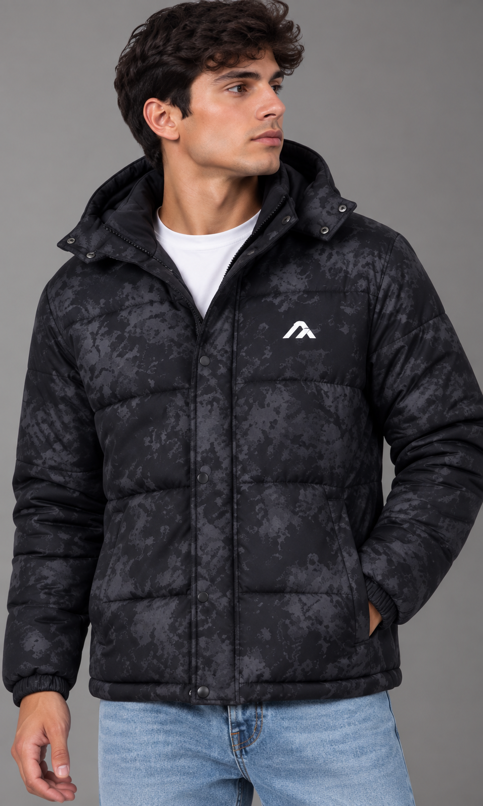 chaqueta acolchada hombre