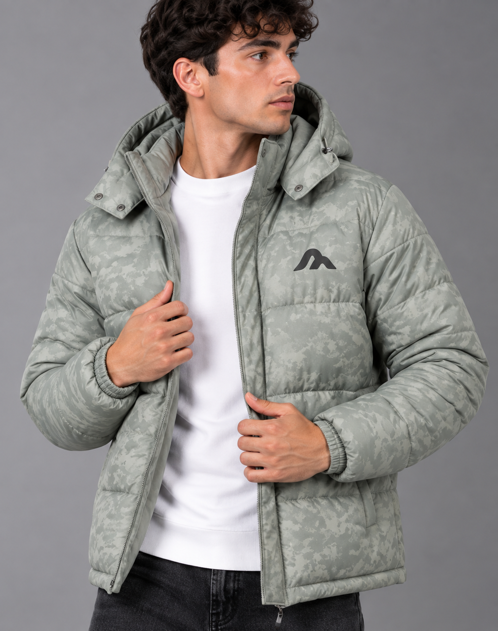 chaqueta acolchada hombre