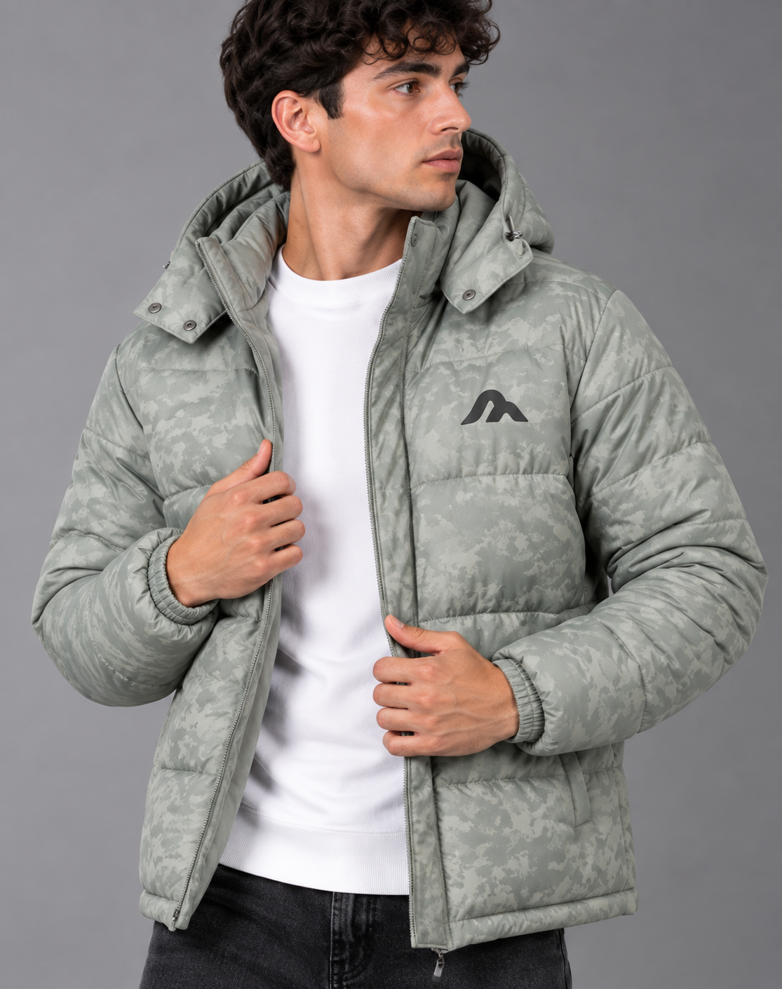 chaqueta acolchada hombre