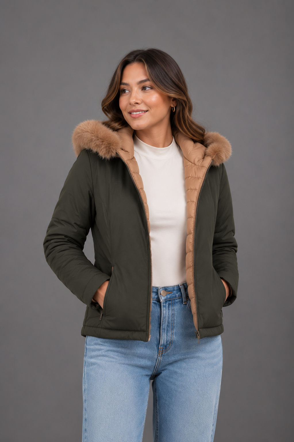 Chaqueta doble faz