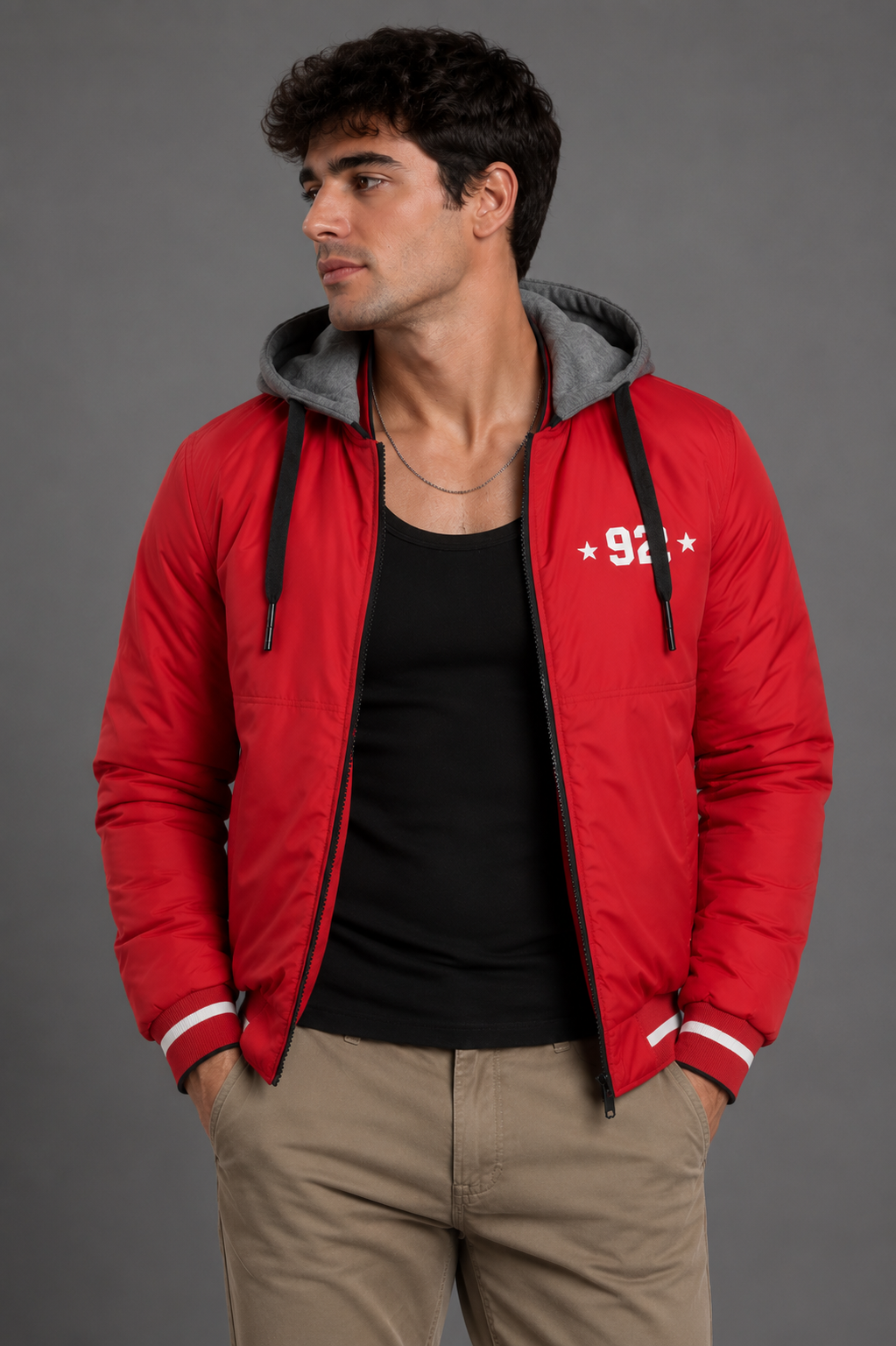 Chaqueta acolchada doble faz