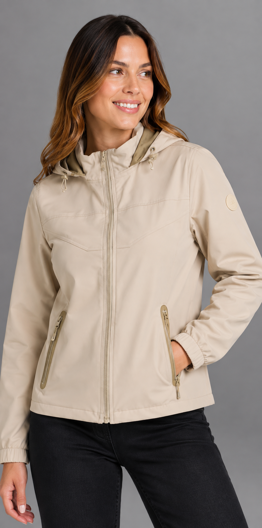 chaqueta doble faz mujer