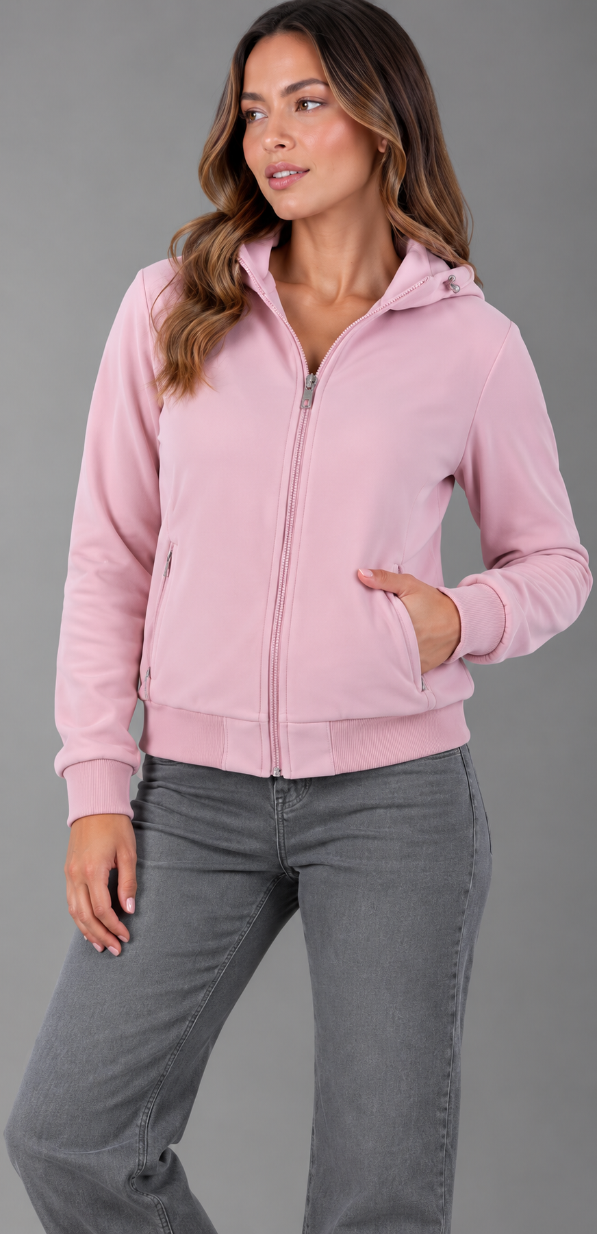 chaqueta doble faz flece