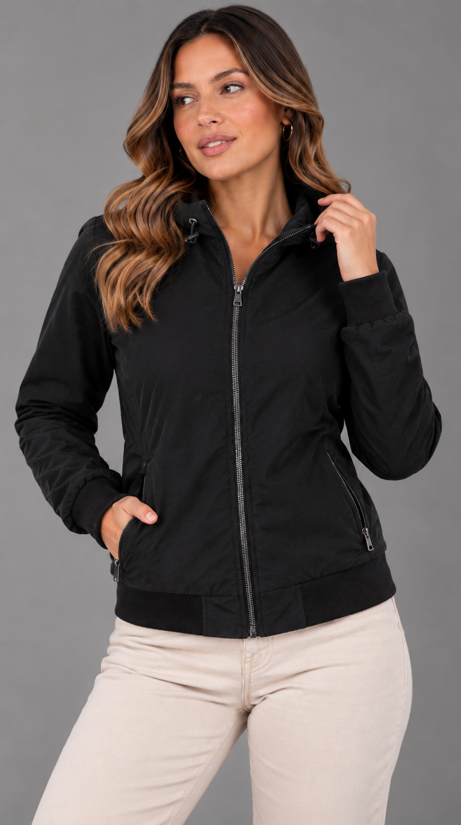 chaqueta doble faz flece