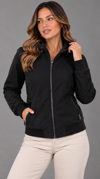 chaqueta doble faz flece
