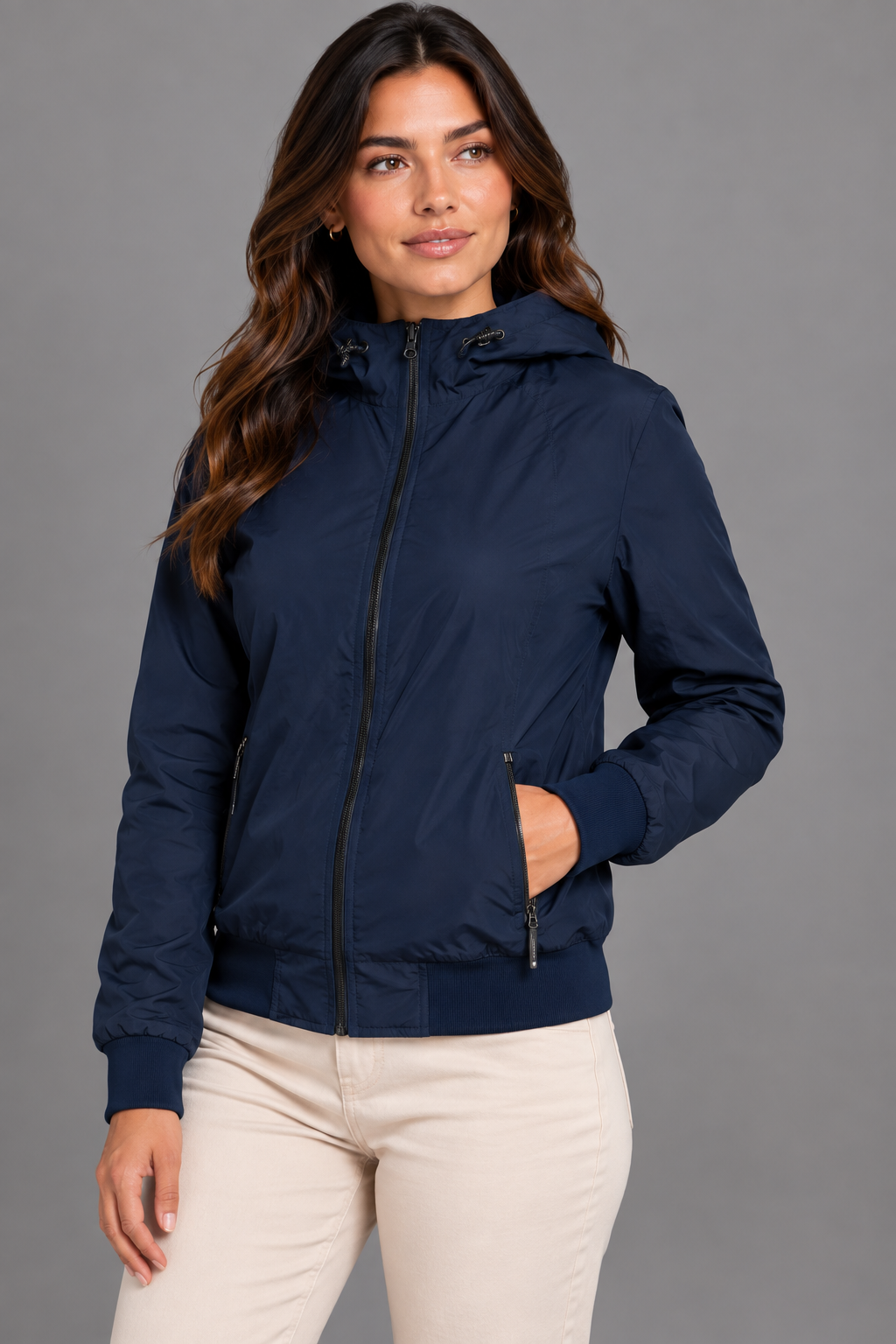 chaqueta doble faz flece