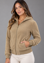 chaqueta doble faz flece