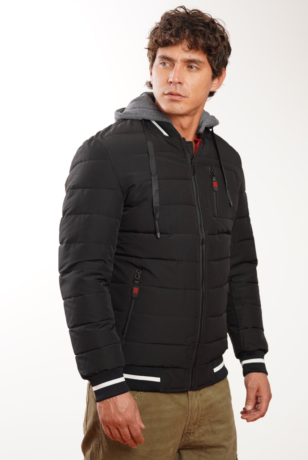 chaqueta acolchada doble faz