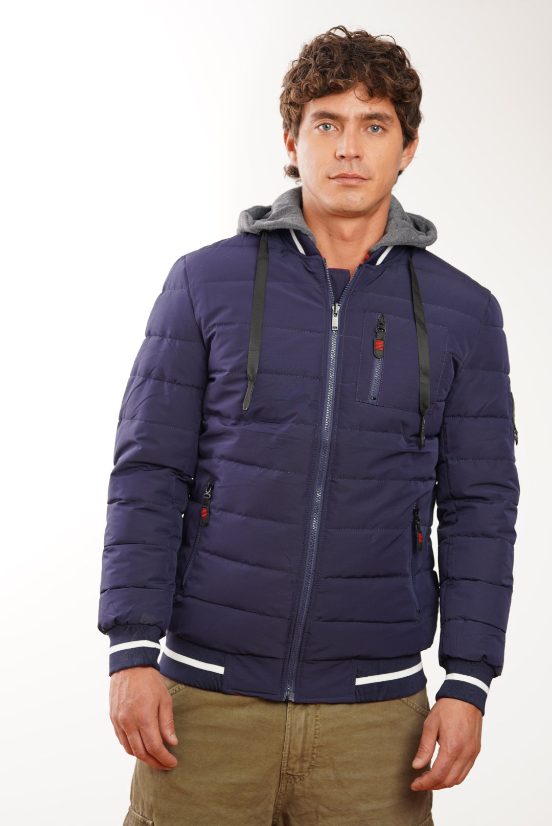 chaqueta acolchada doble faz