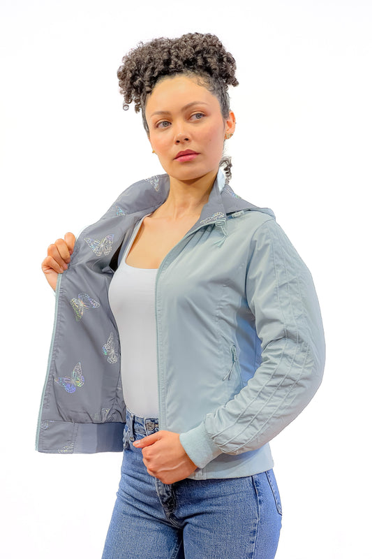 Chaqueta reflectiva de mariposas