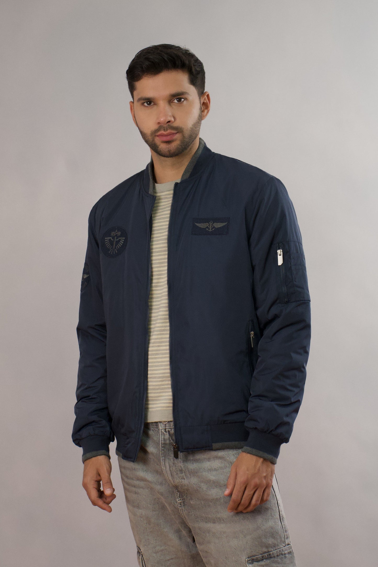 chaqueta tipo piloto