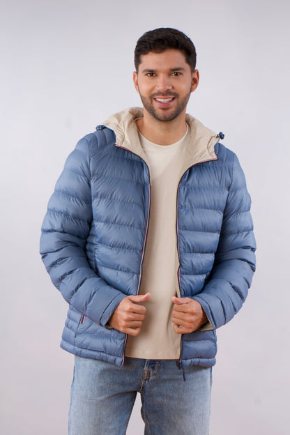 Chaqueta acolchada con doble faz