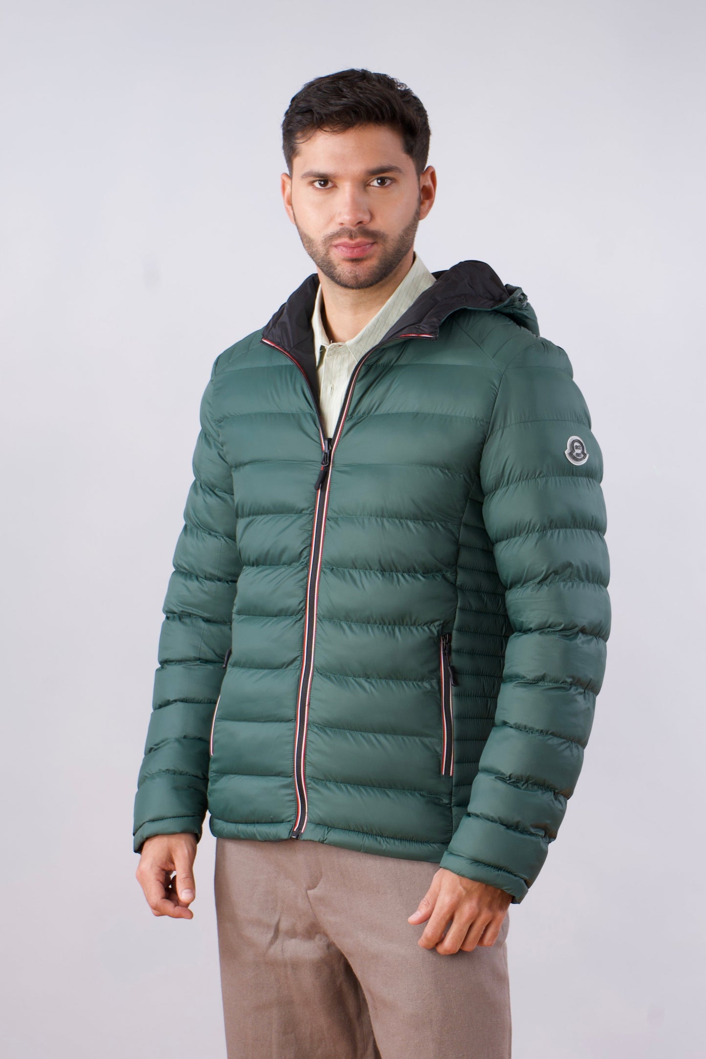 chaqueta acolchada con doble faz