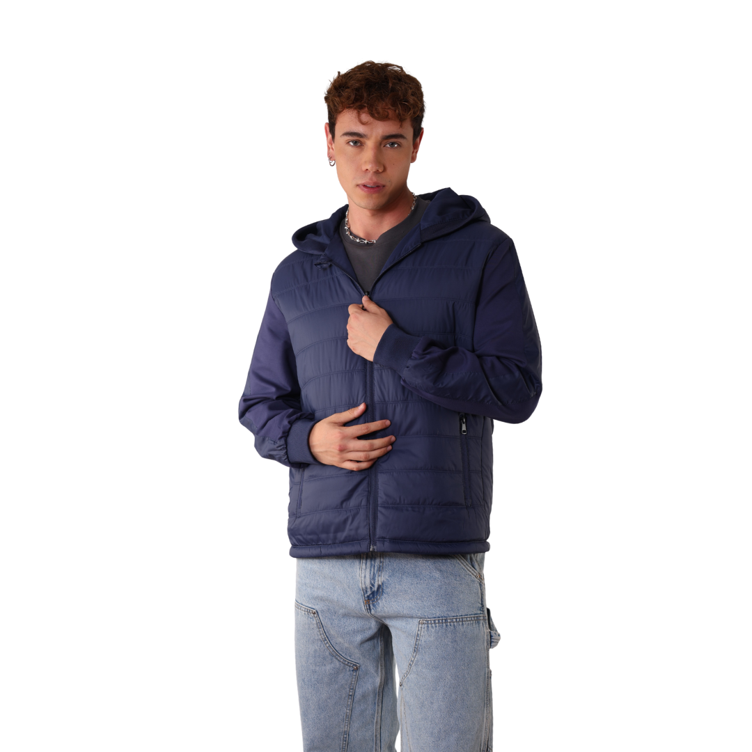 chaqueta de costuras doble faz