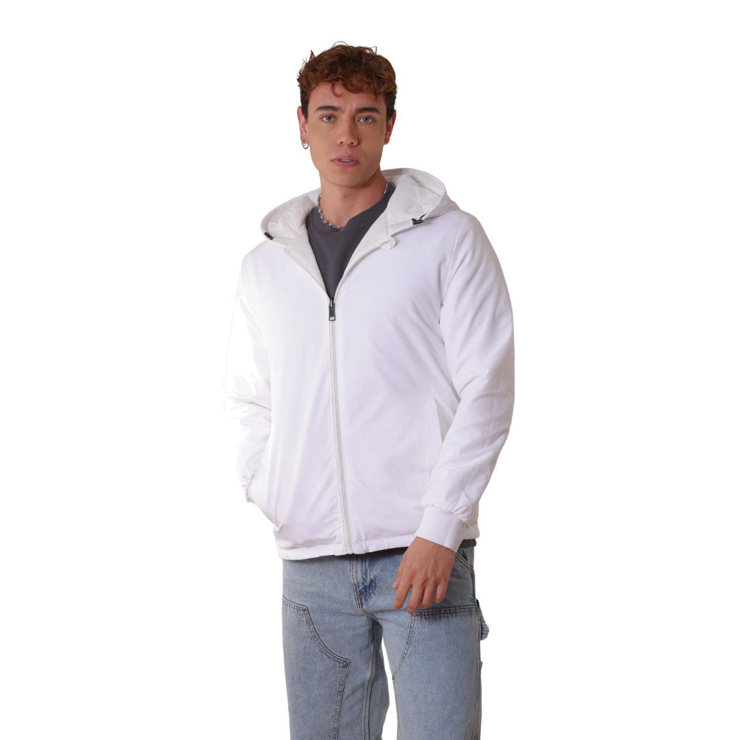 chaqueta de costuras doble faz