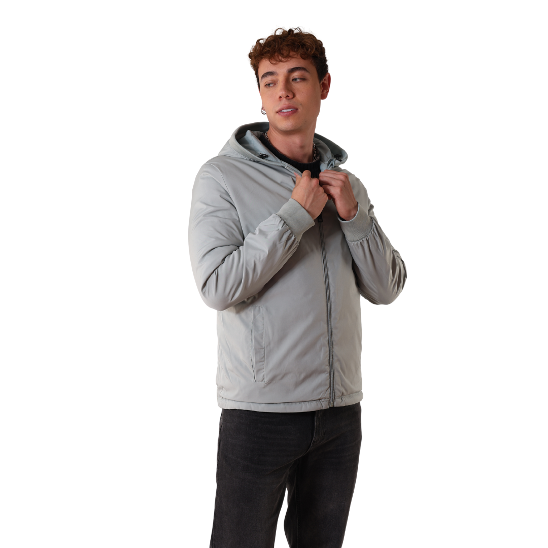 chaqueta de costuras doble faz