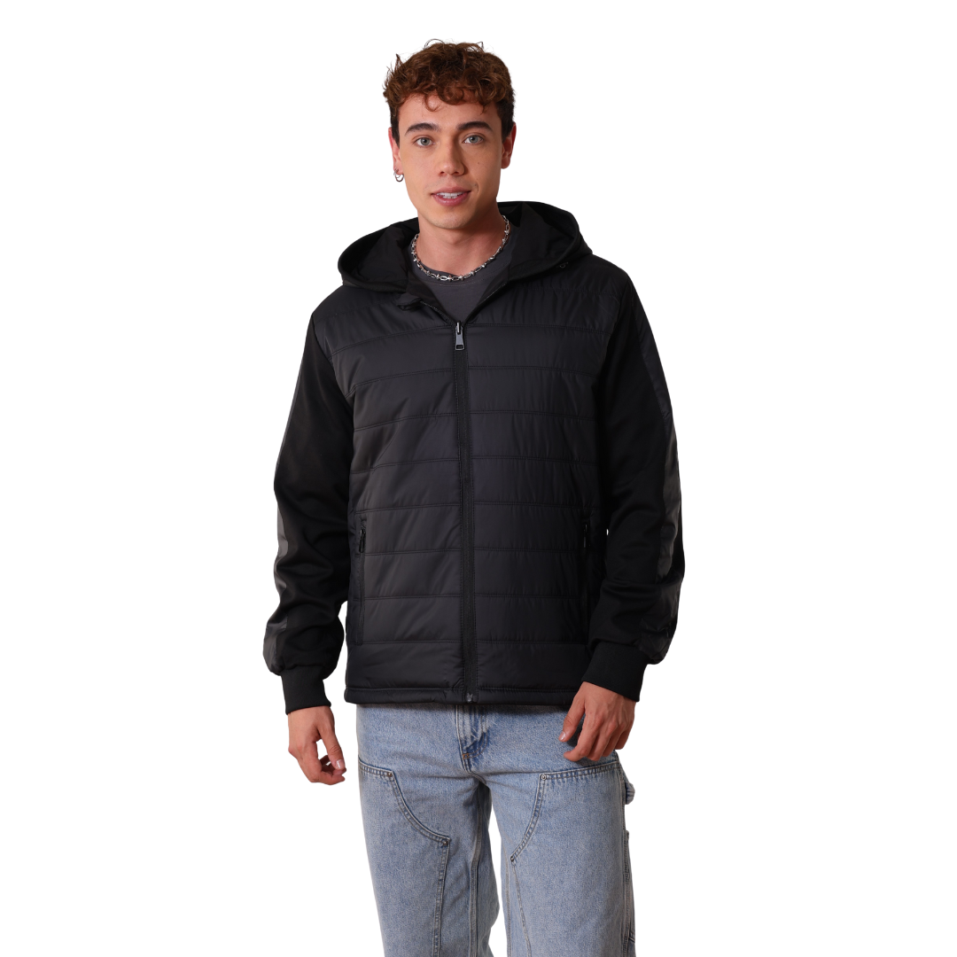 chaqueta de costuras doble faz