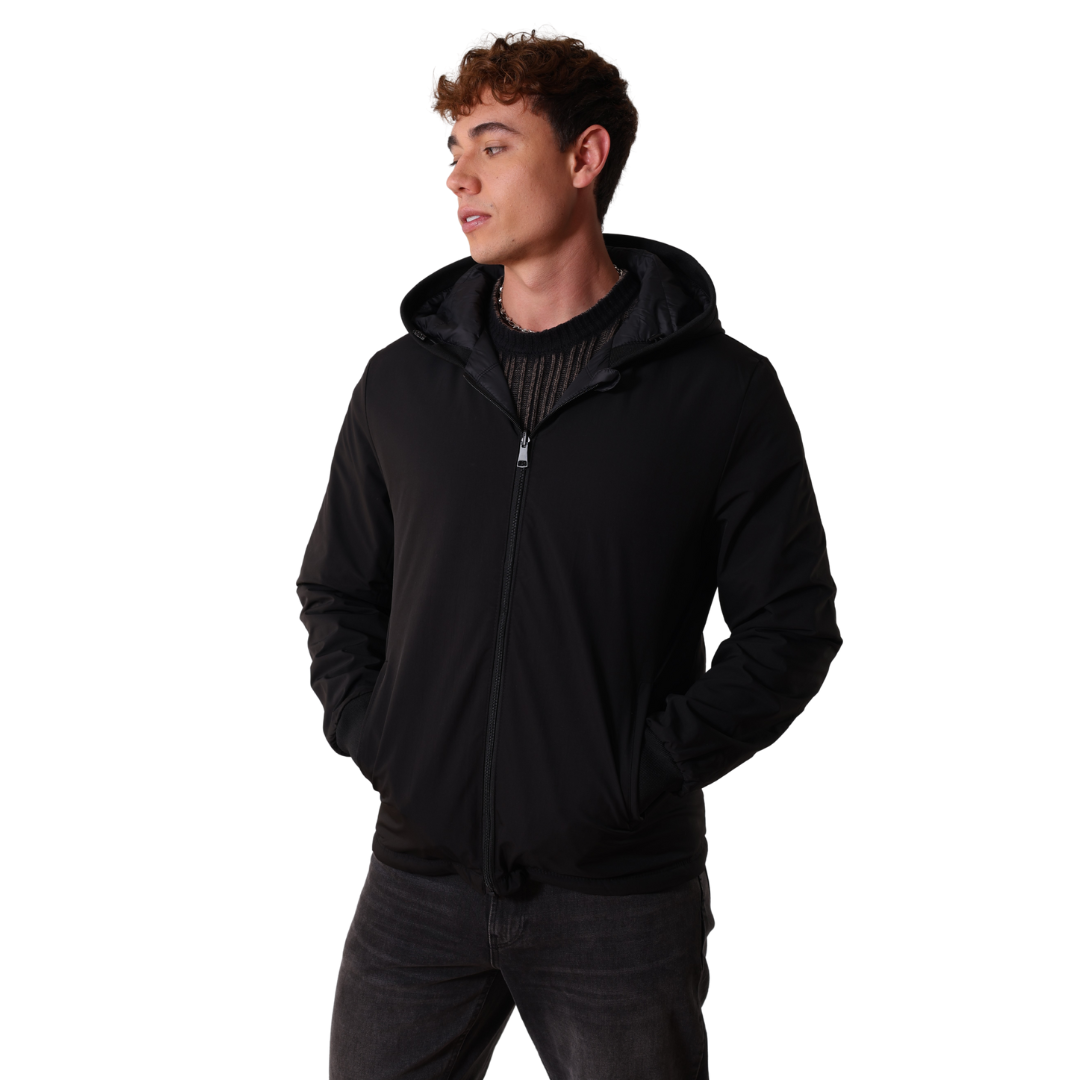 chaqueta de costuras doble faz