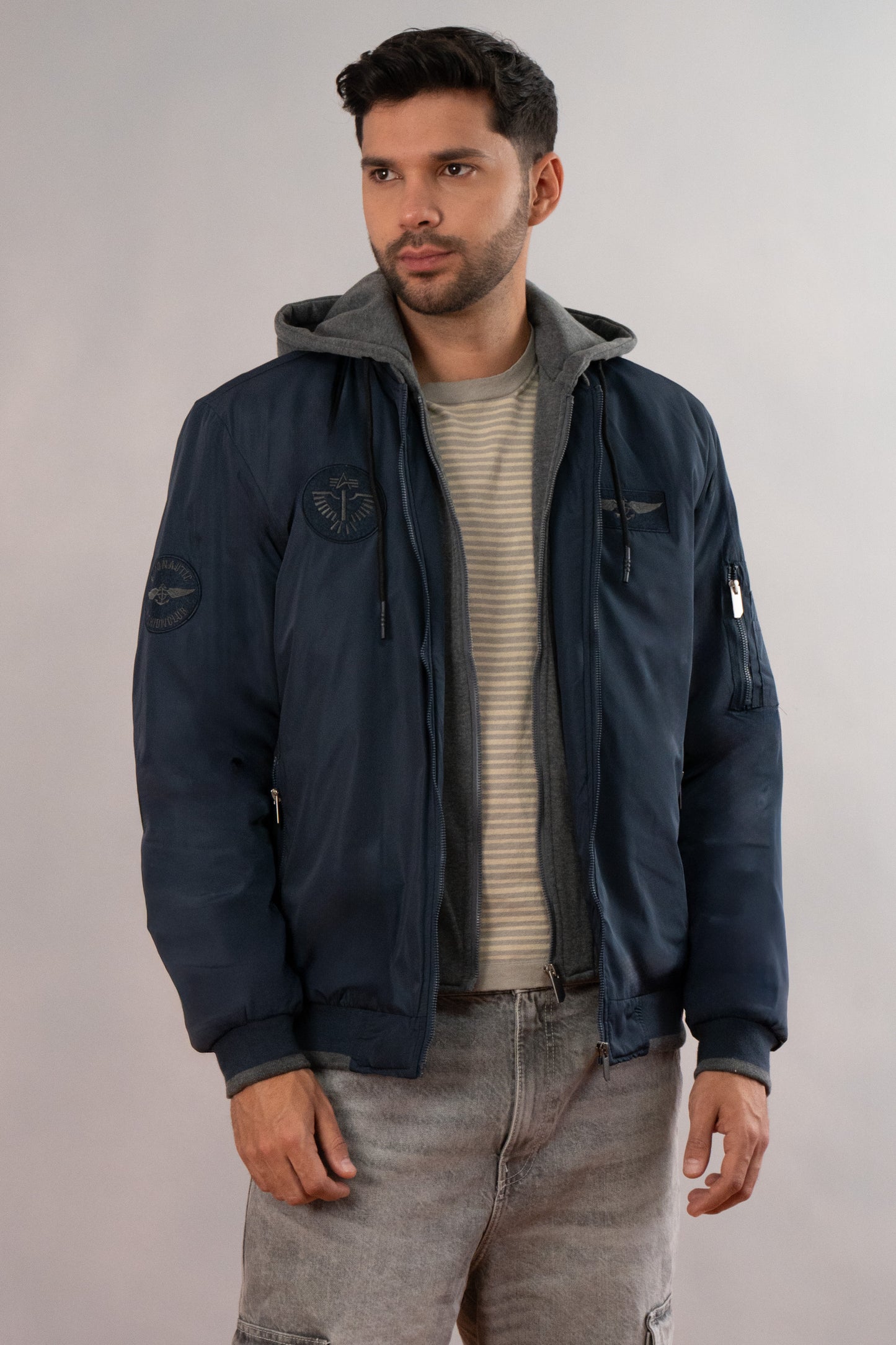 chaqueta tipo piloto
